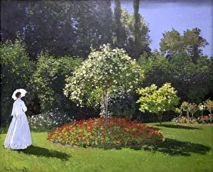 Images Dated 21st June 2011: Lady in the Garden, 1867. Artist: Claude Monet