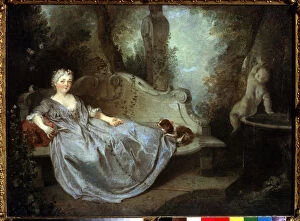 A Lady in a Garden, 18th century. Artist: Nicolas Lancret