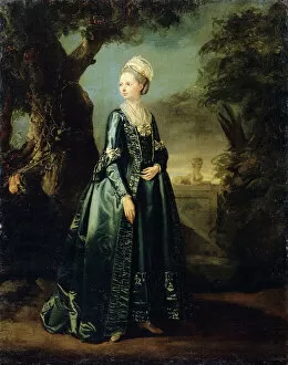 Images Dated 8th June 2010: Lady in a Garden (Portrait of Grand Duchess Natalia), c1773-c1776. Artist: Pierre Etienne Falconet