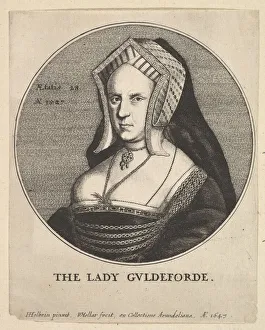 Guildford Prints: The Lady Guldeforde (Mary, Lady Guildford), 1647. Creator: Wenceslaus Hollar