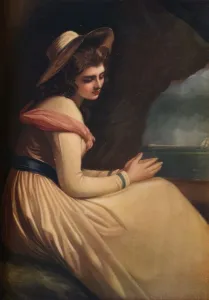 Lady Hamilton as Ariadne, c18th century. Artist: Henry T Greenhead Lady Hamilton as Ariadne, c18th century. Artist: Henry T Greenhead