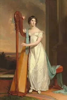 Heiress Gallery: Lady with a Harp: Eliza Ridgely, 1818. Creator: Thomas Sully
