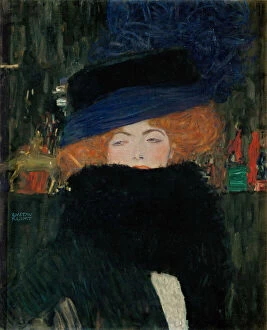 Lady with Hat and Feather Boa, 1909