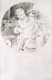 1826 Prints: Lady Henrietta Drummond (1783-1854) and her Child, 1826. Creator: Andrew Geddes