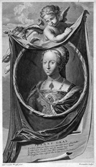 Lady Jane Grey, Queen of England.Artist: Cornelis Vermeulen