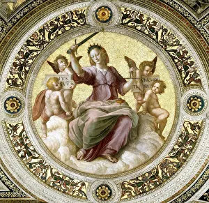Lady Justice (Fresco in Stanza della Segnatura), ca 1510-1511