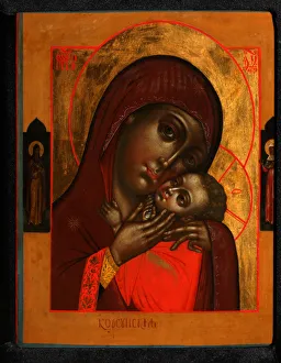 Tenderness Prints: Our Lady of Korsun (Korsunskaya), Early 19th cen Artist: Russian icon