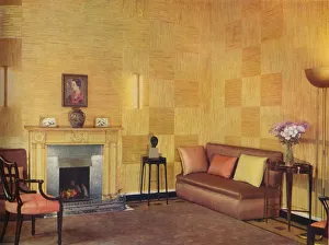 Lady Leucha Warners living room as decorated by Ronald Fleming, 1933 Lady Leucha Warners living room as decorated by Ronald Fleming, 1933
