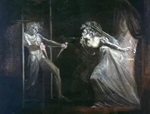 Ambition Gallery: Lady Macbeth Seizing the Daggers, exhibited 1812. Artist: Henry Fuseli
