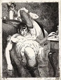 Feudal Prints: Lady of the manor. From the Series The Seven Deadly Sins