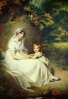 Gardens Collection: Lady Mary Templetown and Her Eldest Son, 1802. Creator: Thomas Lawrence