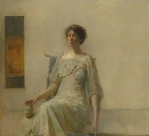 Lady with a Mask, 1911. Creator: Thomas W Dewing