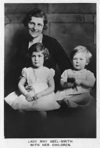 Lady May Abel-Smith with her Children, 1937