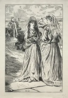 Charles Samuel Keene British Prints: Lady Nelly - the Flirt, 1865. Creator: Charles Samuel Keene (British, 1823-1891)