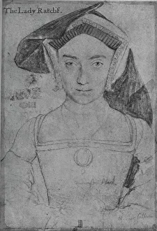 Art Collection Prints: Lady Ratcliffe, c1532-1543 (1945). Artist: Hans Holbein the Younger