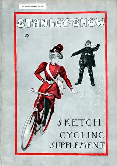 Gaiters Gallery: Lady in Rational cycling dress, 1897