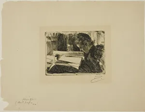 Lady Reading (Mrs. Zorn), 1890. Creator: Anders Leonard Zorn
