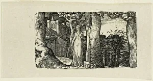 Corvus Frugilegus Prints: The Lady and the Rooks, n.d. Creator: Edward Calvert