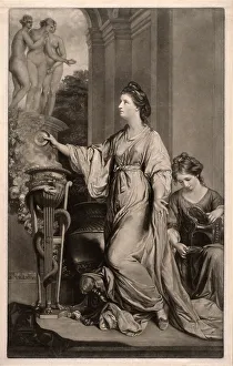Oil Burner Prints: Lady Sarah Bunbury, 1766. Creator: Edward Fisher