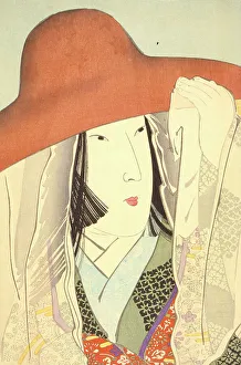 Heian Period Prints: Lady Sei Shonagon (image 2 of 3), 1896. Creator: Kobayashi Kiyochika