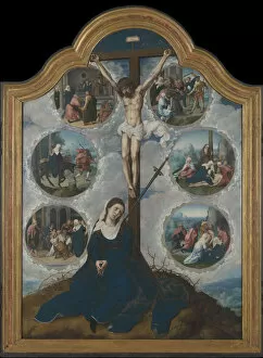 Bernaert Collection: Our Lady of the Seven Sorrows, ca 1525-1528. Creator: Orley, Bernaert, van (1488-1541)