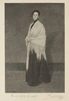 Henry Wolf Prints: Lady with Shawl. Creator: Henry Wolf (American, 1852-1916)