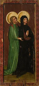 Haloes Prints: Our Lady of Sorrows and St John the Evangelist from the Scene of the Crucifixion