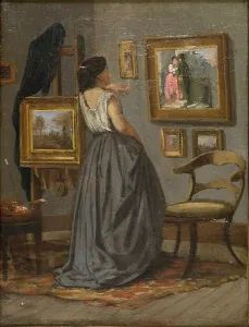 A Lady in the Studio, 1863-1867. Creator: David Jacobsen