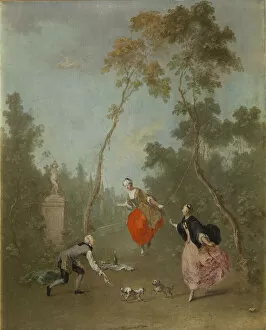 Lady on a swing