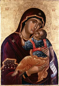 Our Lady of Tenderness (The Virgin Eleusa). Artist: Greek icon
