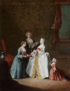 Pearl Necklace Collection: Lady at Her Toilette, late 1740s. Creator: Pietro Longhi