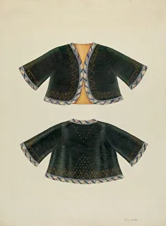 Period Costume Collection: Ladys Bolero, c. 1940. Creator: Syrena Swanson