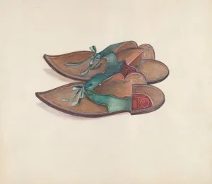 Sterling Ella Josephine Prints: Ladys Overshoes, c. 1936. Creator: Ella Josephine Sterling