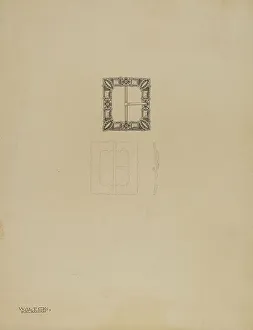 Ladys Prints: Lady's Shoe Buckle, c. 1937. Creator: Kalamian Walton