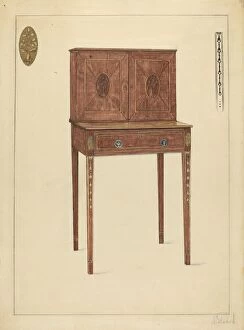 Lady's Writing Cabinet, c. 1953. Creator: Nicholas Gorid