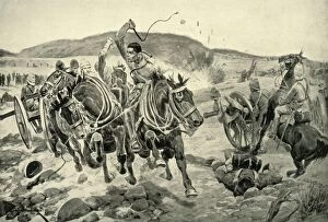 Richard Caton Woodville Gallery: Before Ladysmith - Horse Artillery Galloping to Take Up a New Position, 1900. Creator