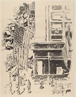 Lafayette Street, 1918. Creator: Frederick Childe Hassam