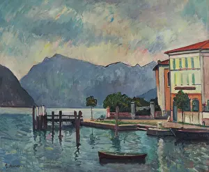 Pietro 1879 1937 Prints: Lago d'Iseo, c1932. Creator: Marussig