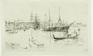 Gondolieri Prints: Laguna, Venice, 1880. Creator: Frank Duveneck
