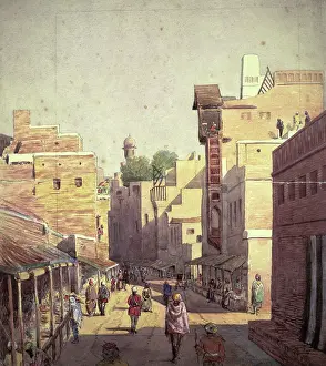 Trader Prints: The Lahore Bazaar near Delhi Gate (Punjab)
