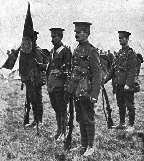 L'aide du Canada; Etendard de regiment Princesse Patricia, 1914. Creator: Unknown