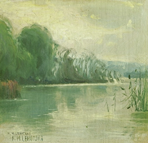 Karol Miloslav Lehotski Prints: Lake, 1900-1910. Creator: Karol Miloslav Lehotsky