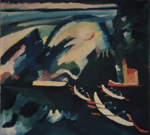 State Tretyakov Gallery Prints: The Lake, 1910. Artist: Kandinsky, Wassily Vasilyevich (1866-1944)