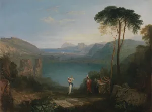 Aeneas Prints: Lake Avernus: Aeneas and the Cumaean Sibyl, between 1814 and 1815. Creator: JMW Turner