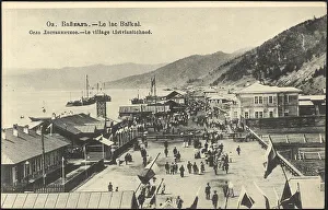 Rift Lake Prints: Lake Baikal. Listvyanichnoye village, 1904-1914. Creator: Unknown