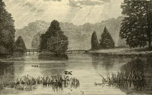 Blenheim Palace Collection: The Lake, Blenheim, 1898. Creator: Unknown