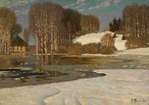 Images Dated 26th April 2019: Lake in Early Spring, 1910s. Artist: Purvitis, Vilhelms (1872-1945)