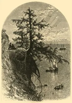 Headland Prints: Lake Erie, from Bluff, Mouth of Rocky River, 1872. Creator: John J. Harley