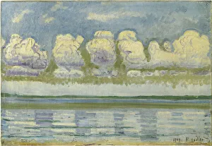 Lake Geneva with the Swiss Jura, 1909. Artist: Hodler, Ferdinand (1853-1918)