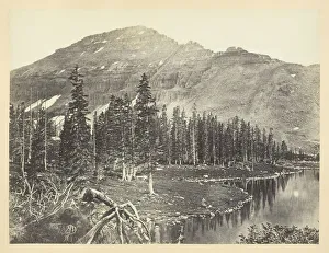 Andrew J Russell Prints: Lake at the Head of Bear River, Uintah Mountain, 1868 / 69. Creator: Andrew Joseph Russell